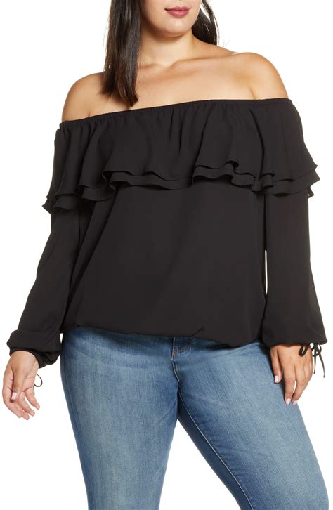 michael michael kors blouse|michael kors off shoulder top.